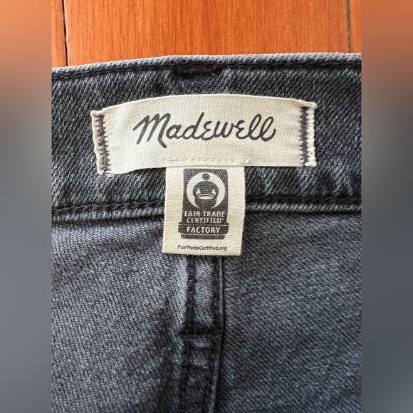 NWOT Madewell Perfect Vintage Jean - Bartlett Wash: Ripped Edition 30 Gray Black - Picture 6 of 9